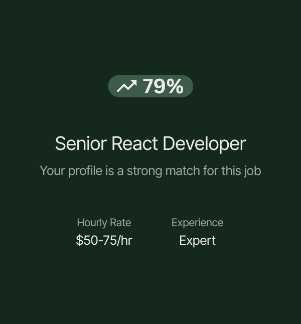 Job Matching Feature Screenshot